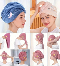 1pc Quickly Dry Hair Hat Super Absorbent Soft Bathroom Women Head Towels Girls Cute Hair Towel Hair Dry Wrap Bonnets - BlissFully