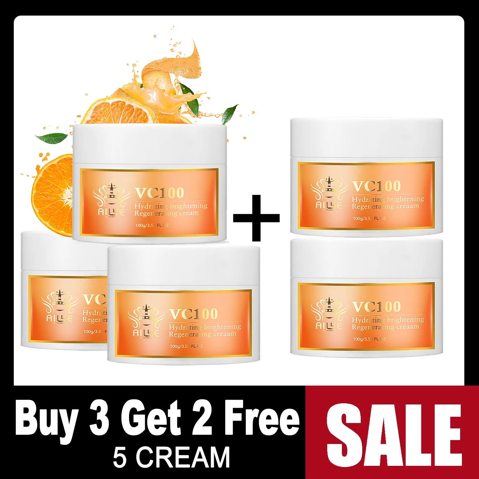 AILKE Vitamin C Whitening Kit For Women, Even Skin Tone, Clean Skin, Moisturizing, Anti Wrinkles, Skin Glowing Beauty Set