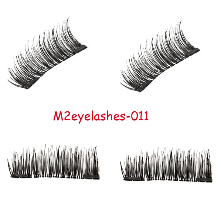 3D Magnetic False Eyelashes Individual Lashes Extension Tools Set Accessories Mink Fake Eyelash Makeup Cosmetics With 2/3 Magnet