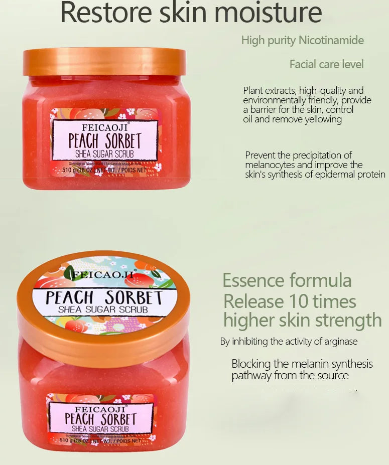 Sugar scrub skin care arbutin sugar salt exfoliating bath salt body scrub