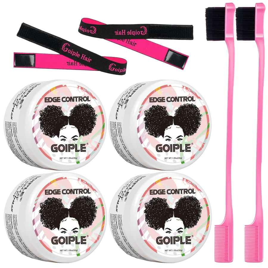 GOIPLE 30G Edge Control for 4C Curls Hair Styling Cream Tames Broken and Fix Bang Pomade Mini Small Hair Gel - BlissFully