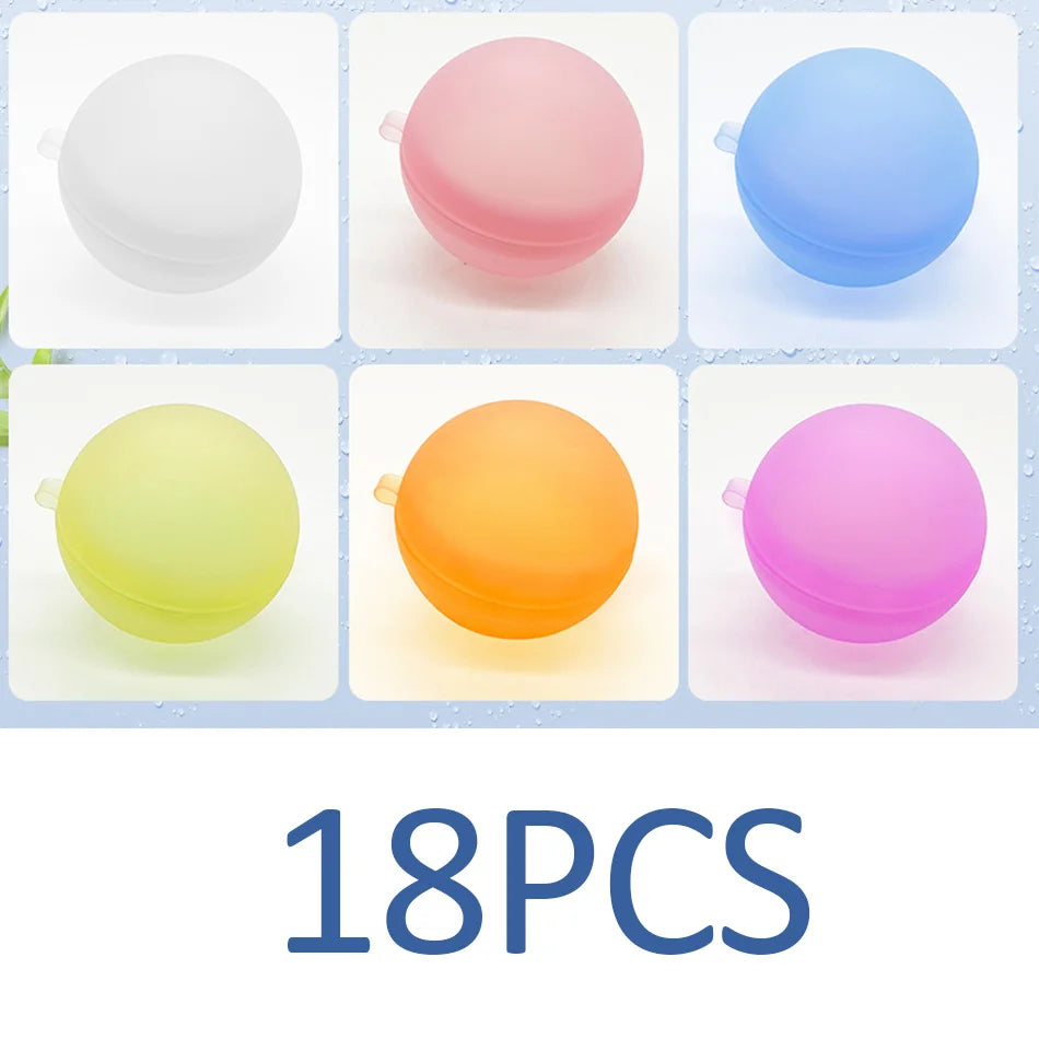 New Reusable Water Balloons Refillable Water Balloon Quick Fill Self Sealing Water Bomb Splash Balls for Kids Swimming Pool