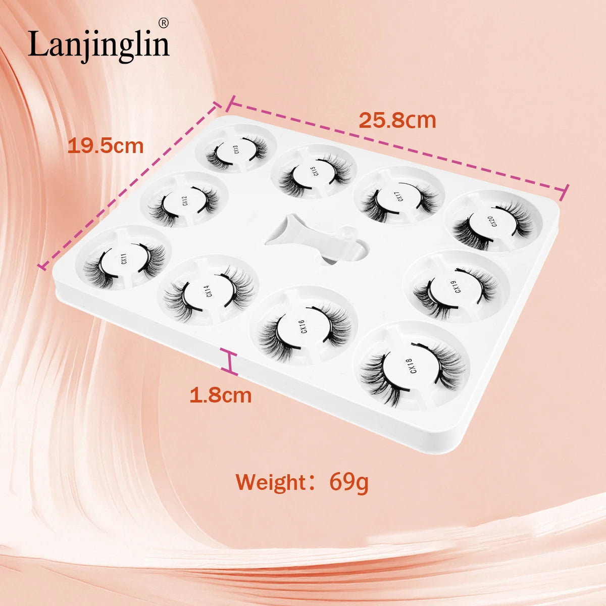 10 Pairs 3D Magnetic False Eyelashes Tweezer Set Reusable False Eyelashes Set Natural Mink False Lash Eyelash Makeup Tool