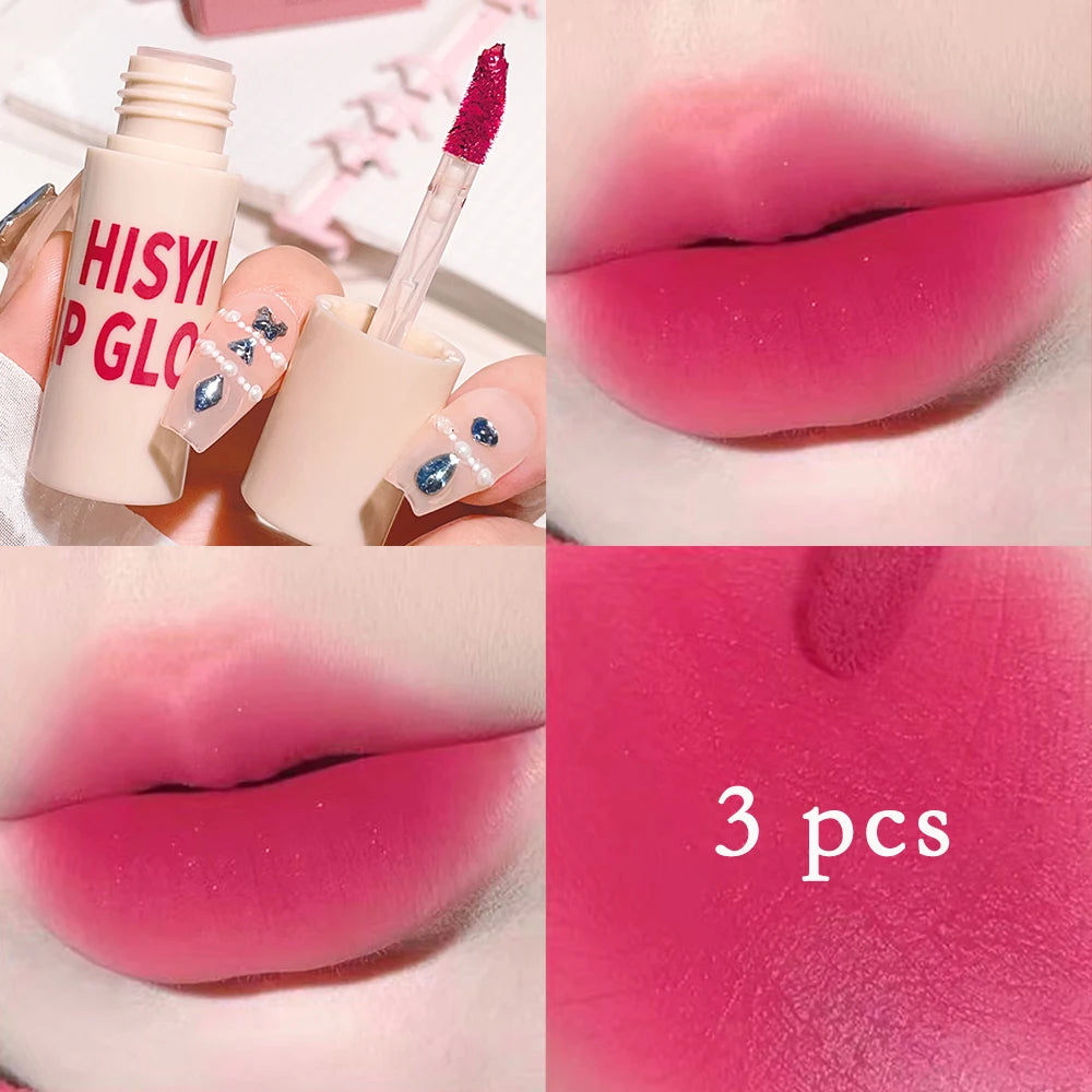 6 Colors Matte Velvet Lip Glaze, Natural Long-Lasting Highly Pigmented Lipstick, Portable Matte Finish Universal Lip Glaze Makeu