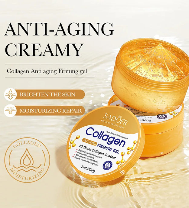 SADOER Collagen Facial Cream Face Moisturizing Gel Repair Brightening Firming Facial Creams Beauty Skin Care Products for Face