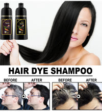 EELHOE 100ml Natural Plant Hair Dye Shampoo 3 in 1 Hair Color Shampoo for Gary Hair Quick Dark Black And Women Men Grey Coverage - BlissFully