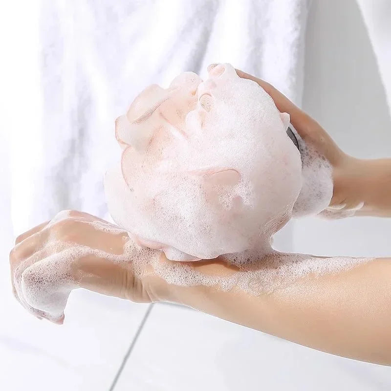 Large Bath Ball Rich Bubble Bath Towel Scrubber Body Cleaning Mesh Shower Wash Sponge Bathroom Accessories
