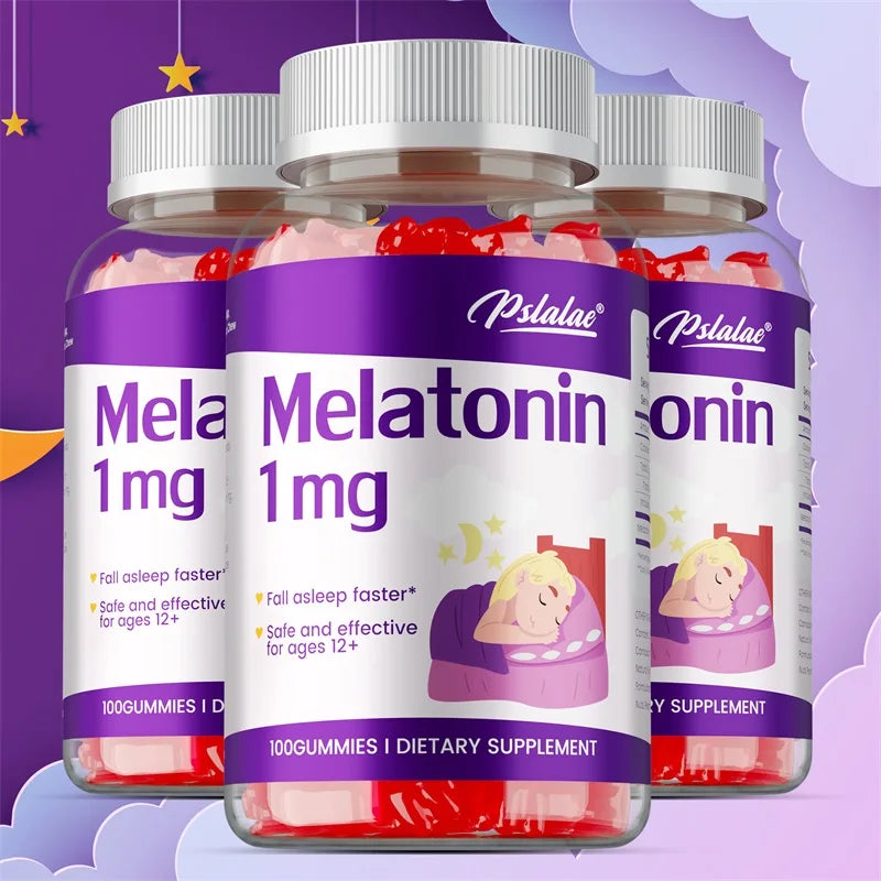 Melatonin Gummies 1mg - Children's Sleep Aids Promote Healthy Sleep, Help Children Fall Asleep Faster, and Increase Energy