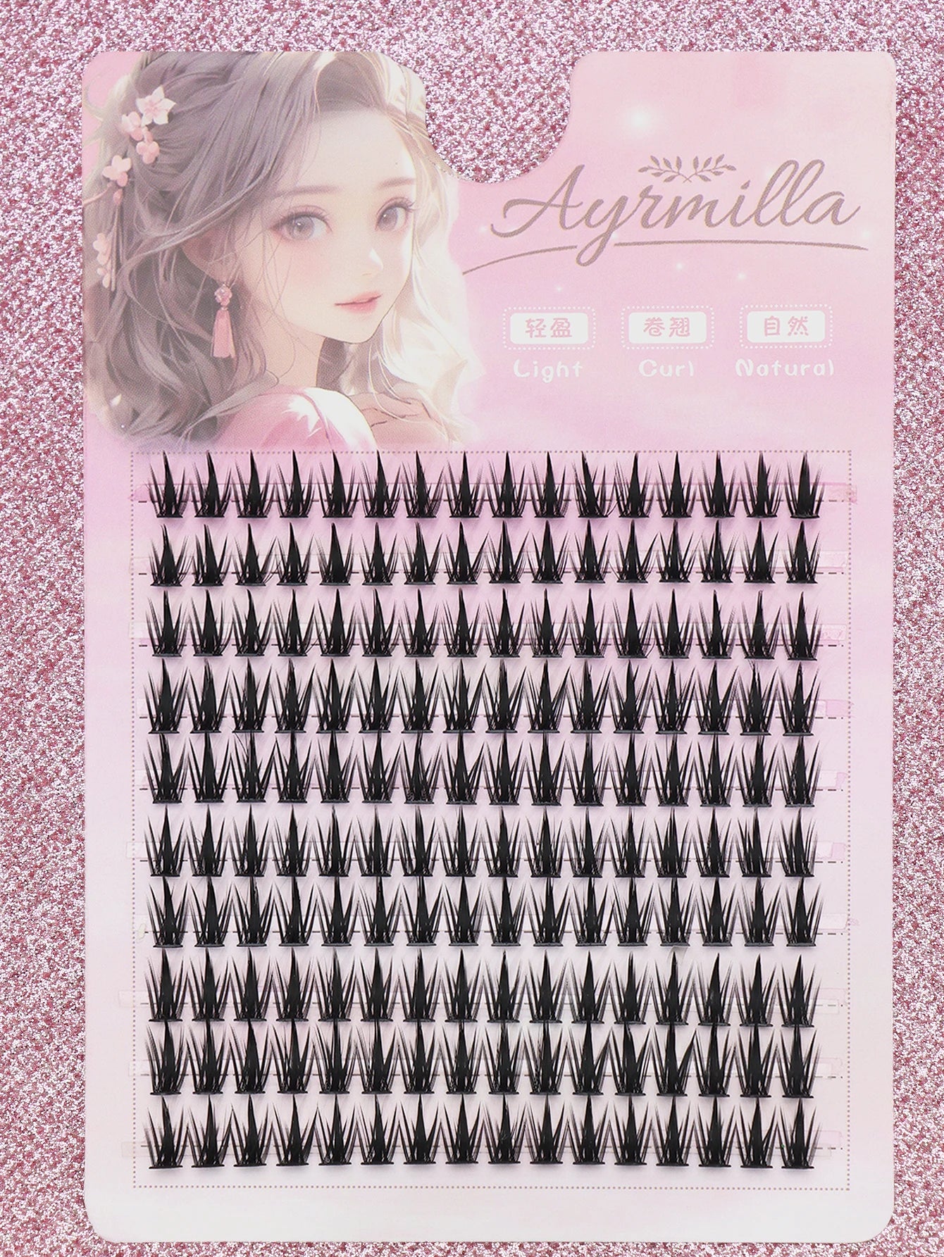 80 cluster Brown Fox Eye Tail False Eyelash wedding party and dates eyelashes  for daily makeup