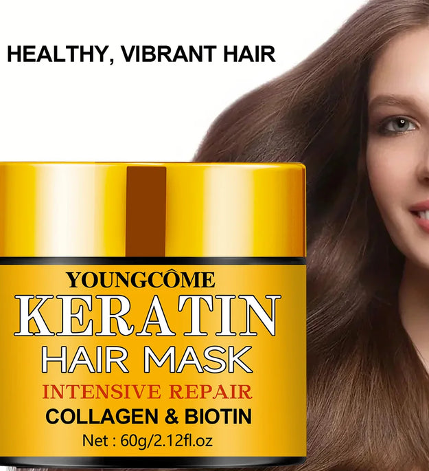 Hair Repairs Hair Mask Essential Oil Nourishing for Dry Damaged Biotin Collagen Keratin Treatment Hairs Conditioner Hair - BlissFully