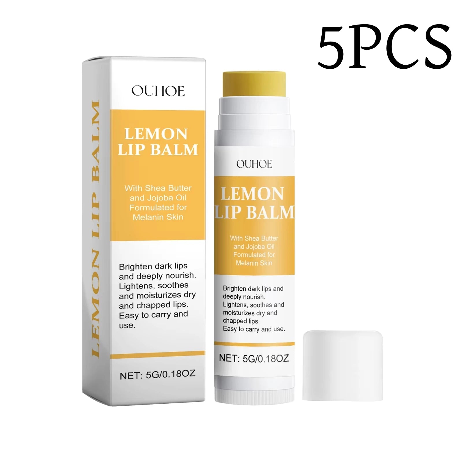 Lemon Ginger Lip Balm Turmeric Dark Melanin Remove Mask Gloss Oil Exfoliating Clean Improve Dullness Moisturizer Lip Balm Care