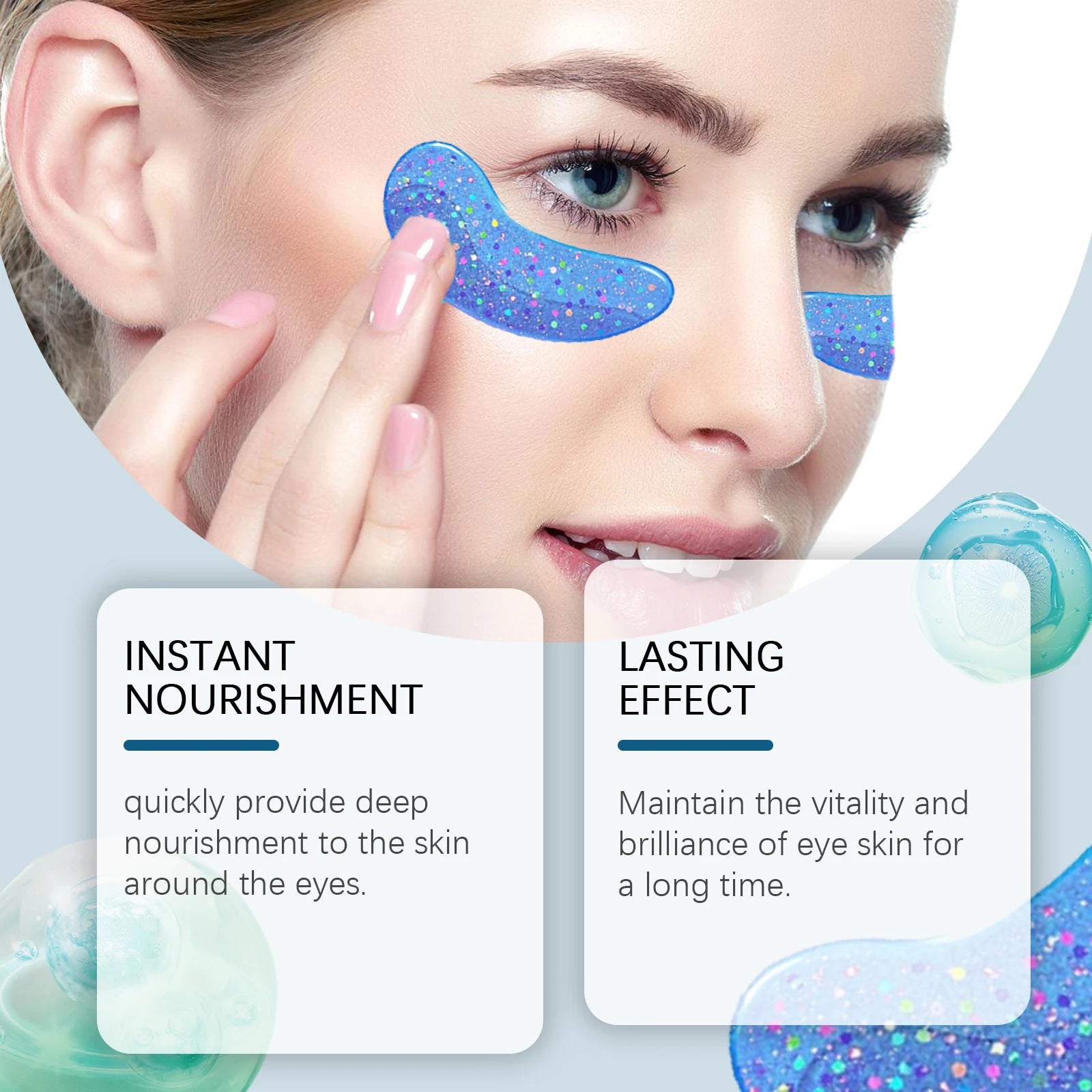 Moisturizing And Hydrating Eye Mask Gently Nourishes And Lightens Wrinkles Around The Eyes Leaving The Skin Smooth And Delicate