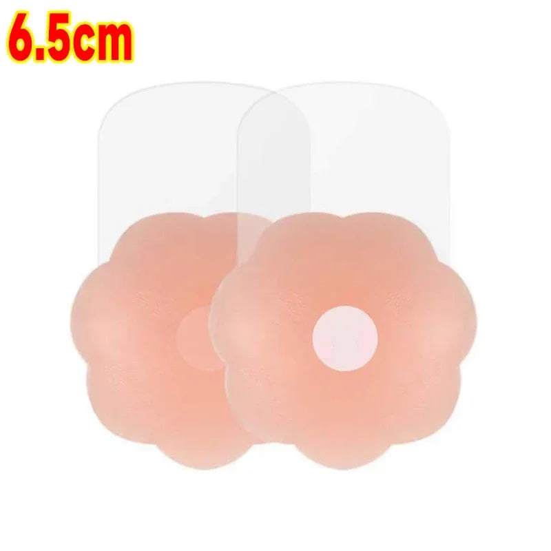 4PCS Women Lift Up Invisible Reusable Self Adhesive Silicone Breast Lift Tape Nipple Cover Chest Paste Push Up Party Dress Bras