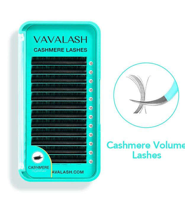 VAVALASH Cashmere Volume Lashes Classic Lashes Extensions Trays C CC D DD Curl Eyelash Extension Supplies for Makeup