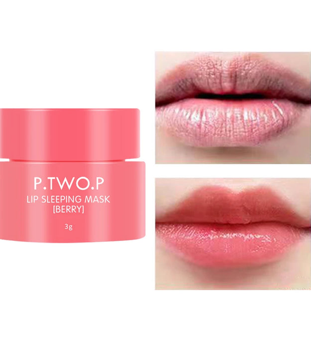 PTWOP Lip Sleep Mask Moisturizing Nourish Repair Hydrated Fade Lip Lines Anti-cracking Day And Night  Maintenance Lip Balm Care