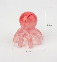 Octopus Massage Comb Resin Head Meridian Scraping Scalp Massage Brush Acupuncture SPA Gua Sha Massage Comb for Fatigue Relief - BlissFully