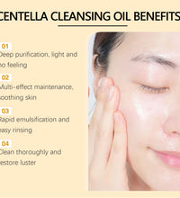 EELHOE Centella Cleansing Oil Facial Makeup Remover Moisturizing for Face Shrink Pores Removal Cleansing Oil Sensitive Skin Care - BlissFully