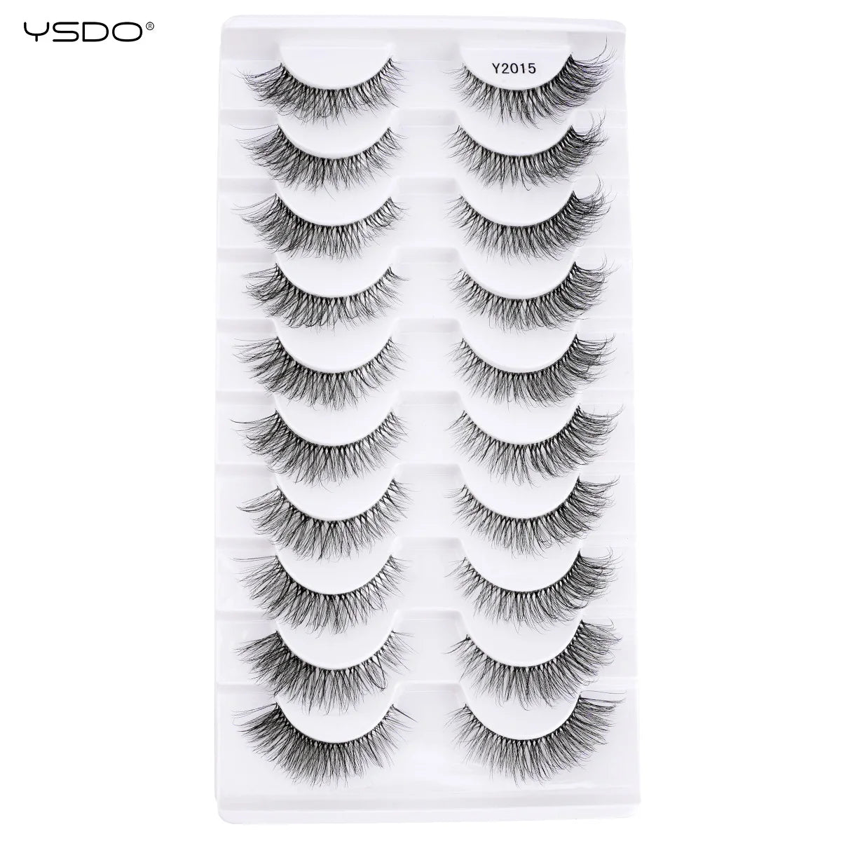 YSDO Natura Cat Eye Lashes 3/10 Pairs Faux 3d Mink Eyelashes Reusable Fake Eyelashes Tools Soft Wispy False Lashes maquillaje
