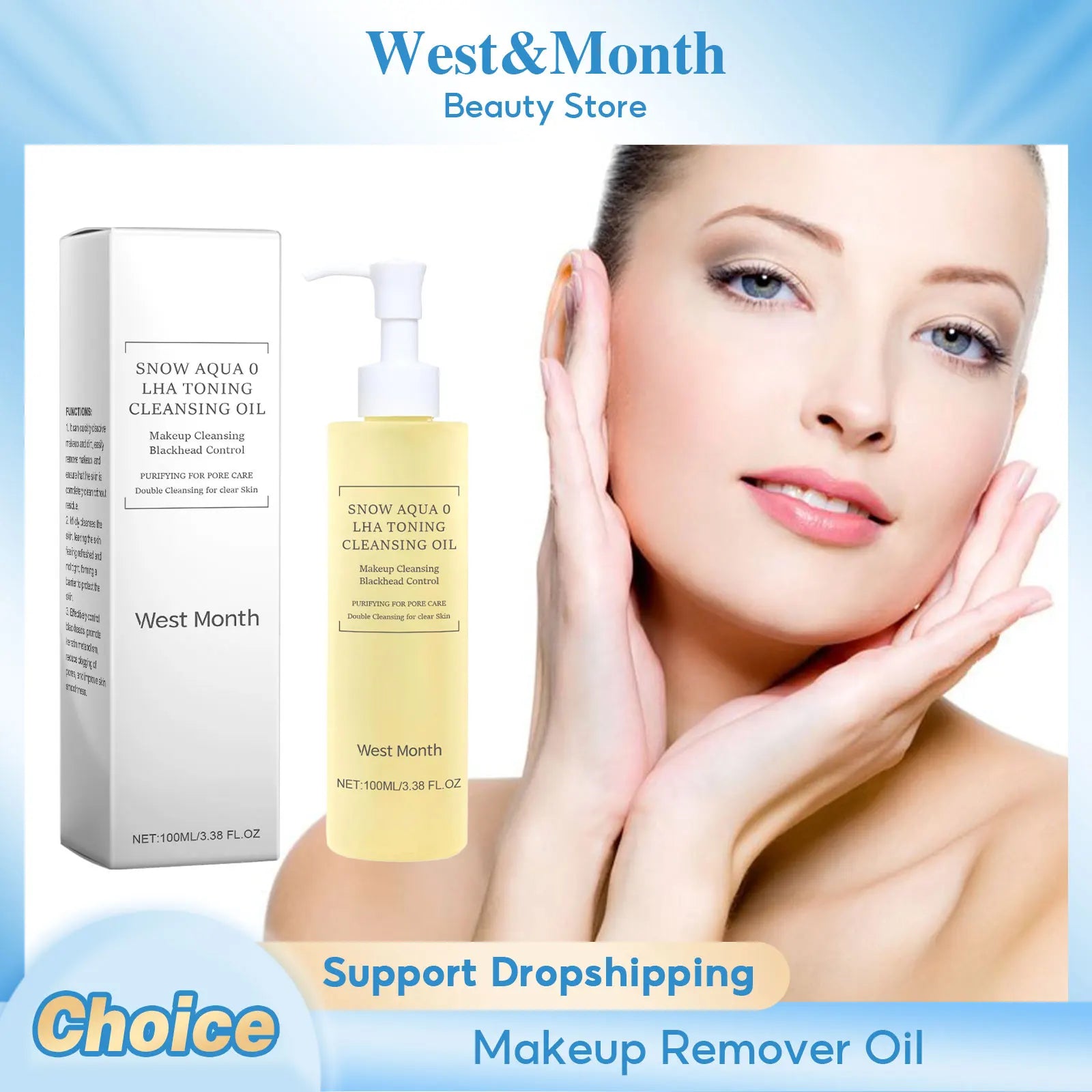 Facial Cleansing Oil Deeply Clean Pores Moisturizing Refresh Nourishing Gentle Toning Makeup Remover Liquid Sensitive Skin Care