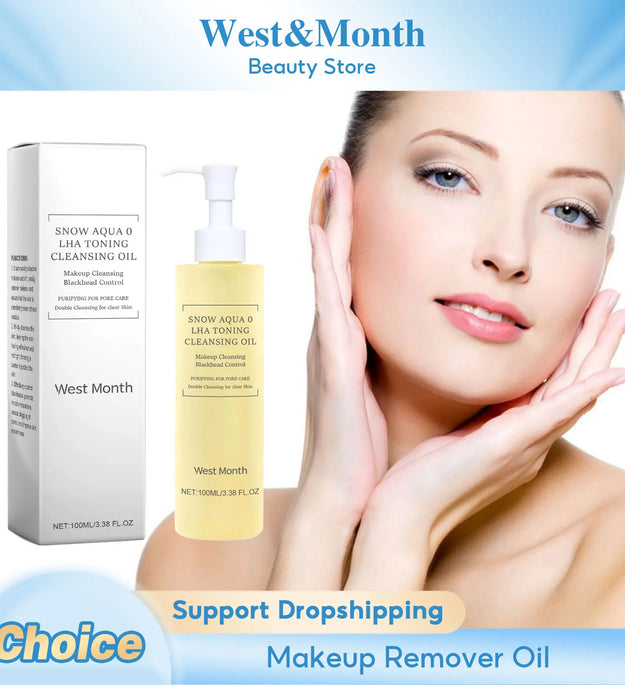 Facial Cleansing Oil Deeply Clean Pores Moisturizing Refresh Nourishing Gentle Toning Makeup Remover Liquid Sensitive Skin Care