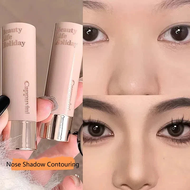 Waterproof Nose Shadow Contouring Bronzer Highlighters Stick Matte Grey Brown Bronzer Contouring Stick Face Brighten Cosmetics