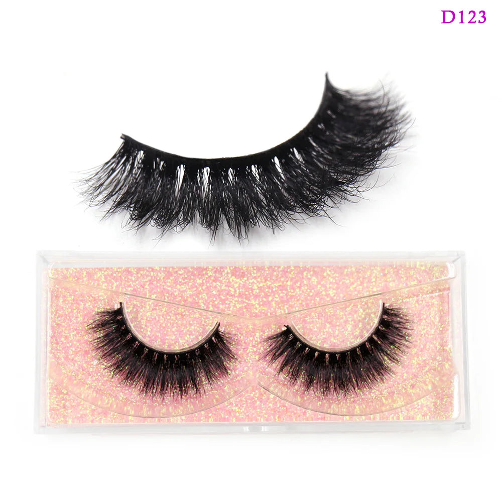 LEHUAMAO Eyelashes 3D Mink Lashes natural handmade volume soft lashes long eyelash extension real mink eyelash for makeup D103