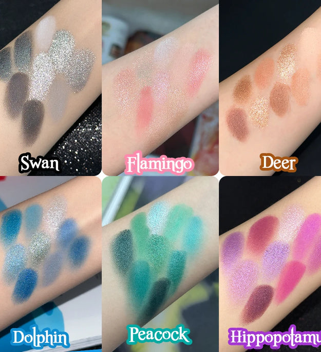 9-Grid Red Eyeshadow Palette Purple Glitter Pearlescent Matte Eye Shadow Shimmer Makeup Long Lasting Women Beauty Eye Cosmetics