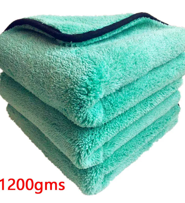 Coral Velvet Towel 80/20 Polyester Brocade Microfiber Long Hair Self-Weight Water Collection Polishing Towel 1200 Grams Of Pumi - BlissFully