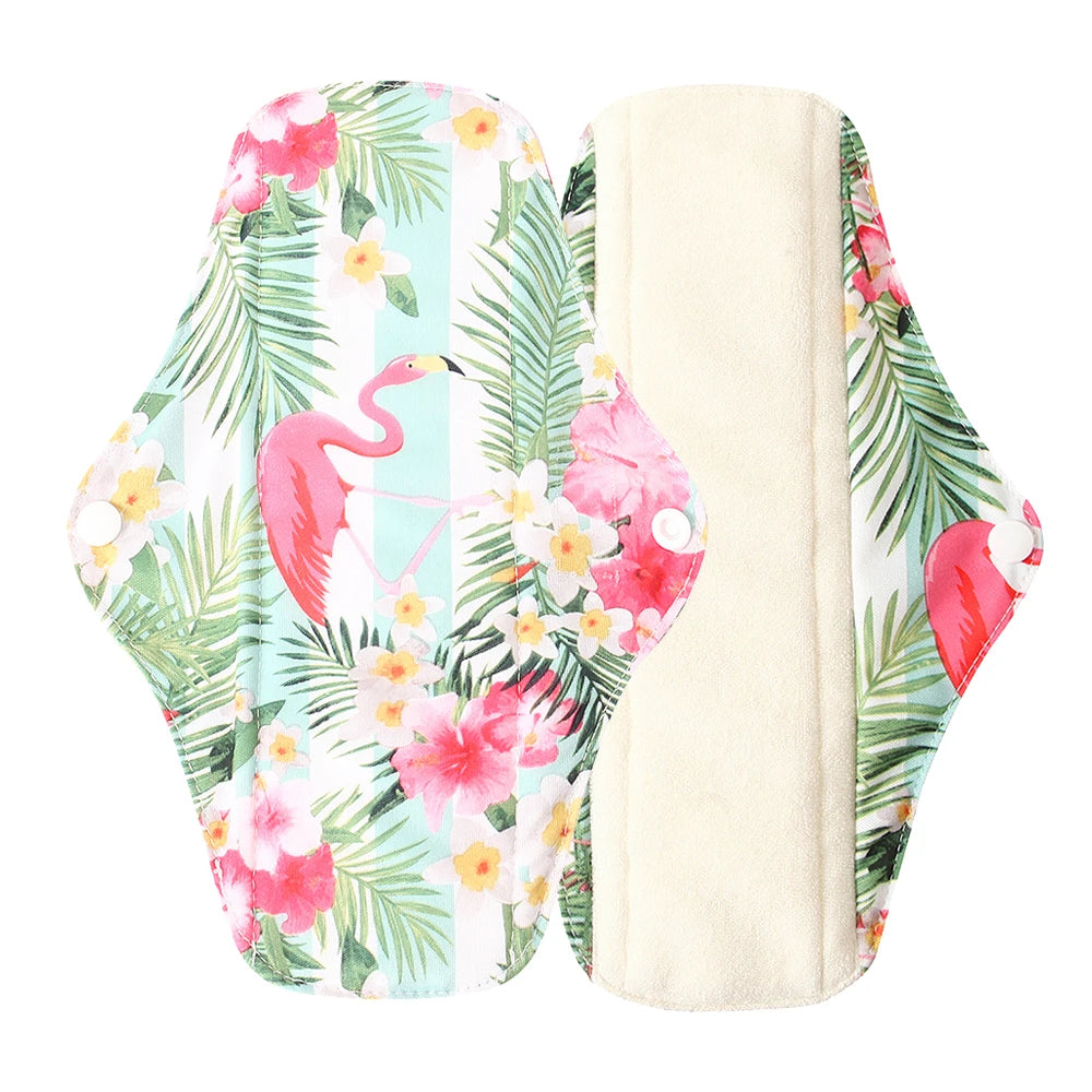 Washable Menstrual Pad Panty Liner Reusable Cloth Sanitary pad Hygienic and Soft Washable Charcoal Menstrual Dropshipping