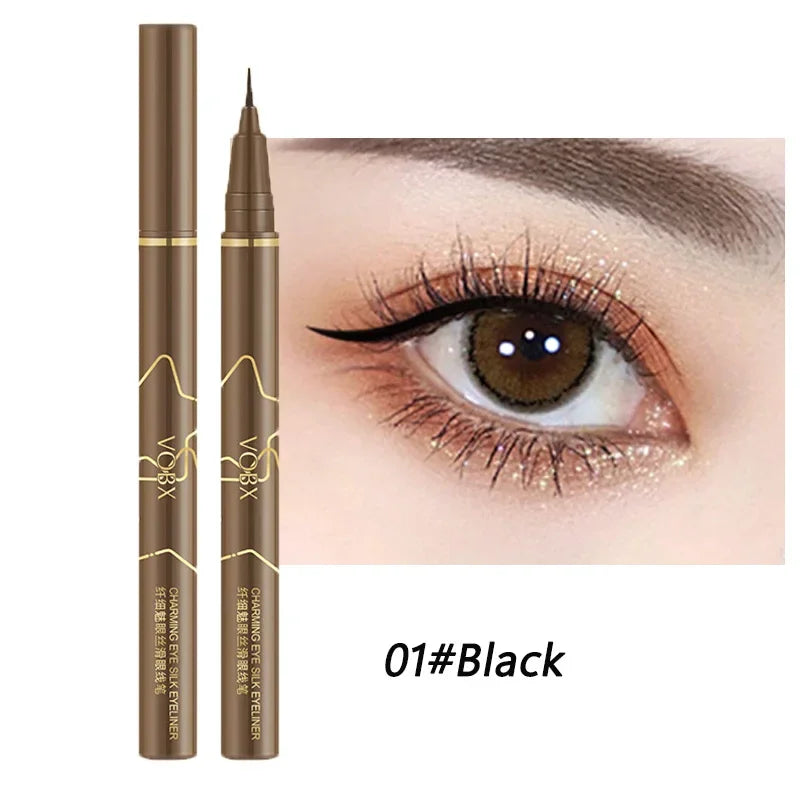 Brown Liquid Eyeliner Lasting Waterproof Sweatproof Eyeliner Lying Silkworm Pen Natural Eyes Makeup Women Beauty Cosmetics Cheap