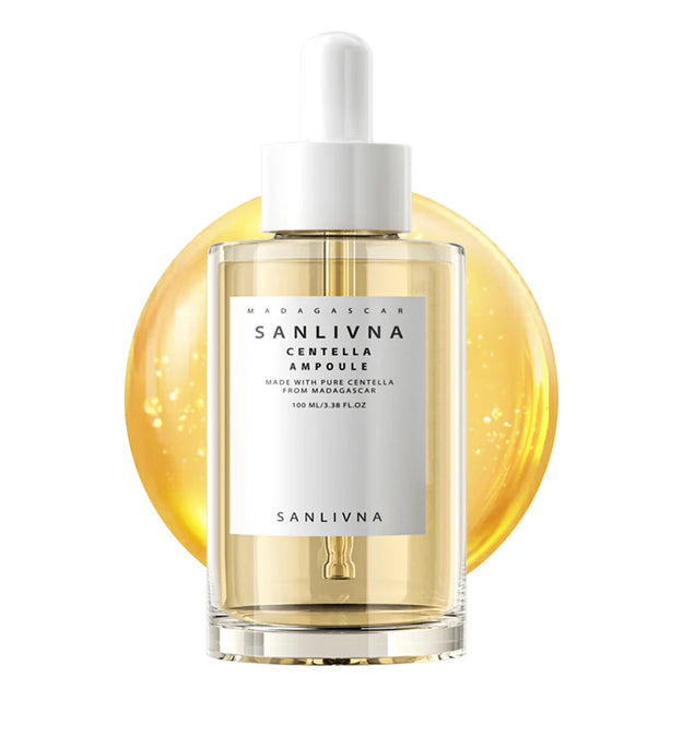 Madagascar Centella Asiatica Ampoule Facial Serum , Prone and Sensitive Skin  Moisturizing Skin Firming Korean Glass Skin car