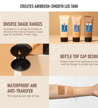 Leg Makeup Lotion Even Skin Tone Body Foundation Waterproof Long Lasting Body Tanning Cream Medium Bronze Leg Makeup - BlissFully