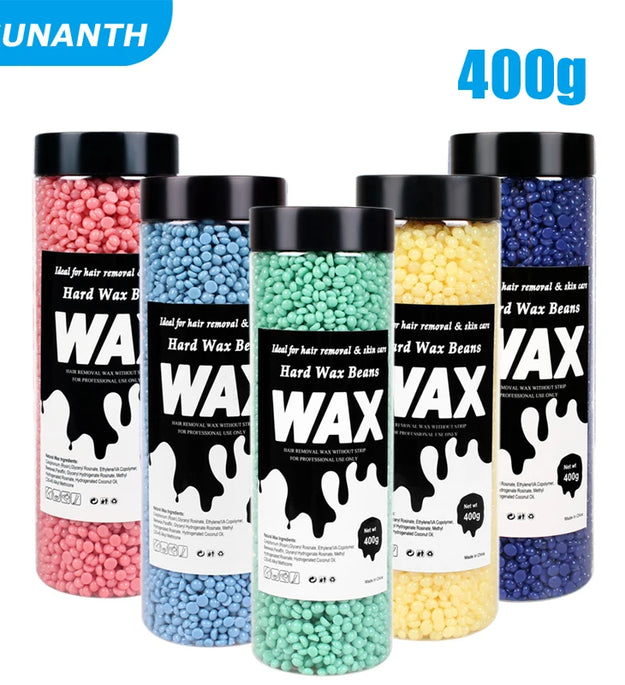 200g/400g Depilatory Wax Beans for Heating hard Wax Machine Hot Film Painless Waxing Beads Bikini Face Legs Body Hair Removal