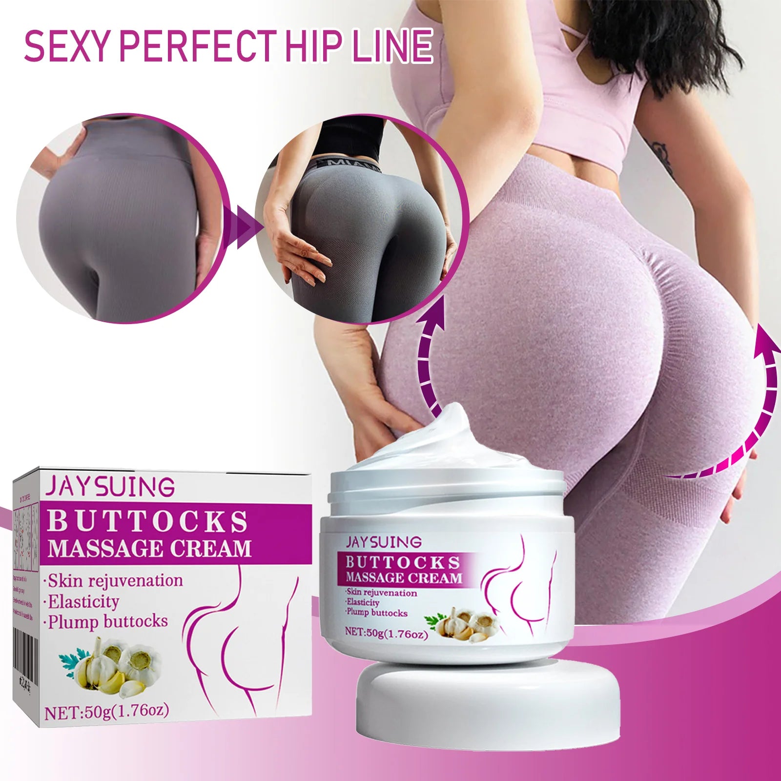 Hip Buttock Care Cream Women Butt Firming Lifting Shaping Moisturizing Body Massager Lotion Peach Plump Buttocks Care Cream