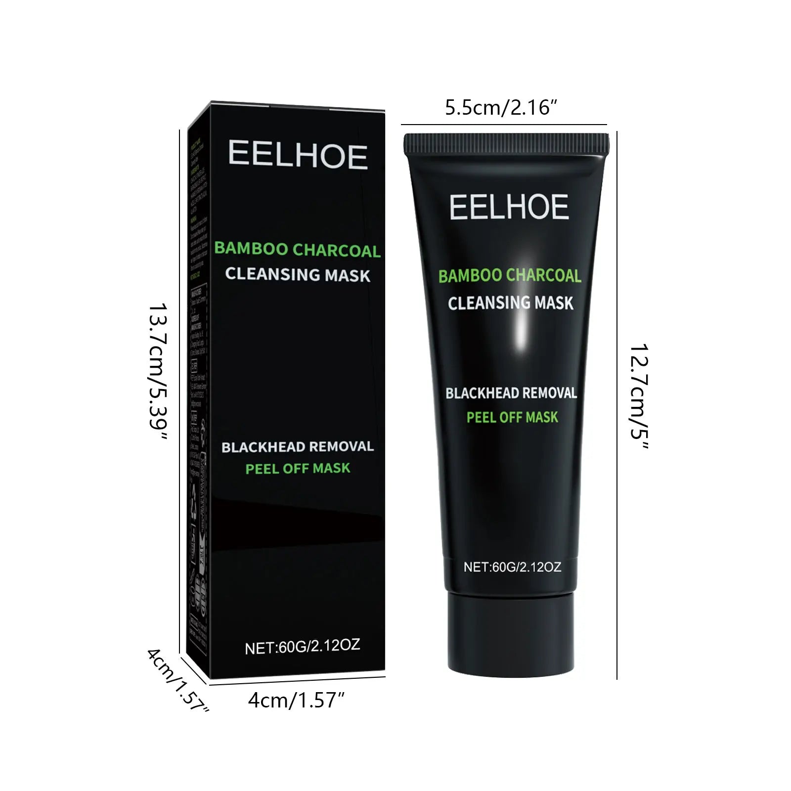 Bamboo Charcoal Tear-off Mask Blackhead Remover Deep Cleanig Purifying Shrink Pores Cream Exfoliator Peel Mud Mask Skin Care