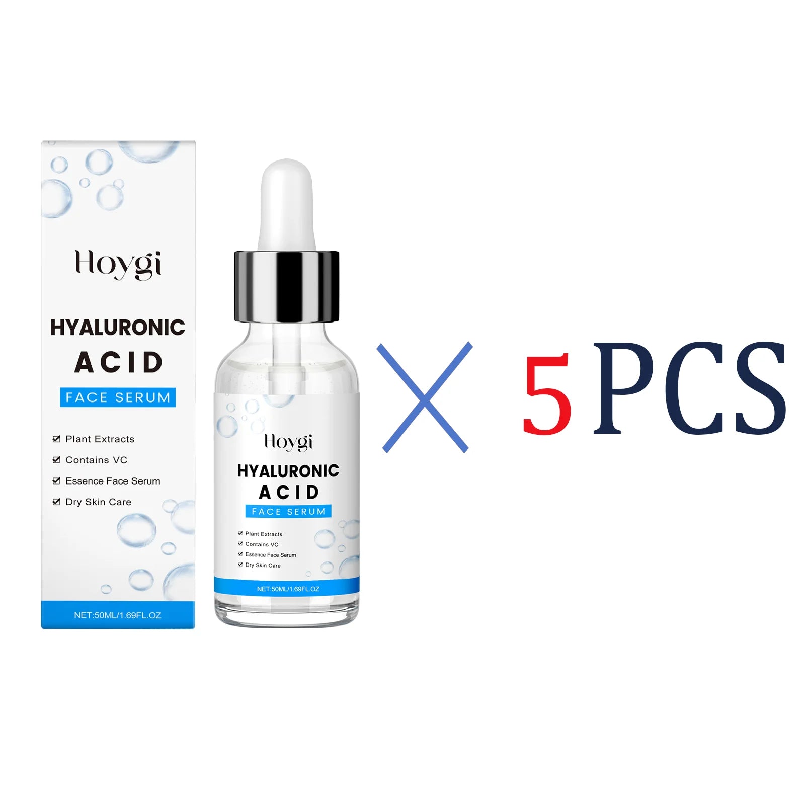 Hyaluronic Acid Serum 50ml Anti Aging Face Serum With Centella Asiatica Deep Hydration For Glowing Skin For Fine Lines Wrinkles - BlissFully