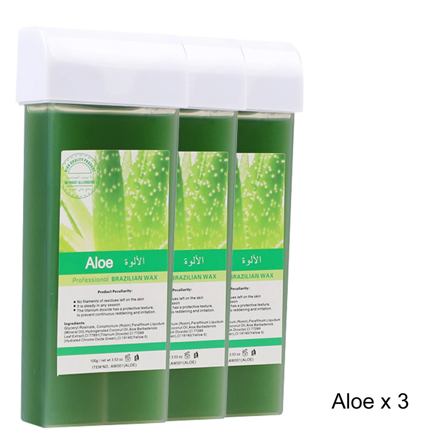 Roll on Wax Refill Painless Wax Roll On For Hair Removal Depilatory Wax Warmer Cartridge For Aloe Wax  Bikini Body Hair Removal