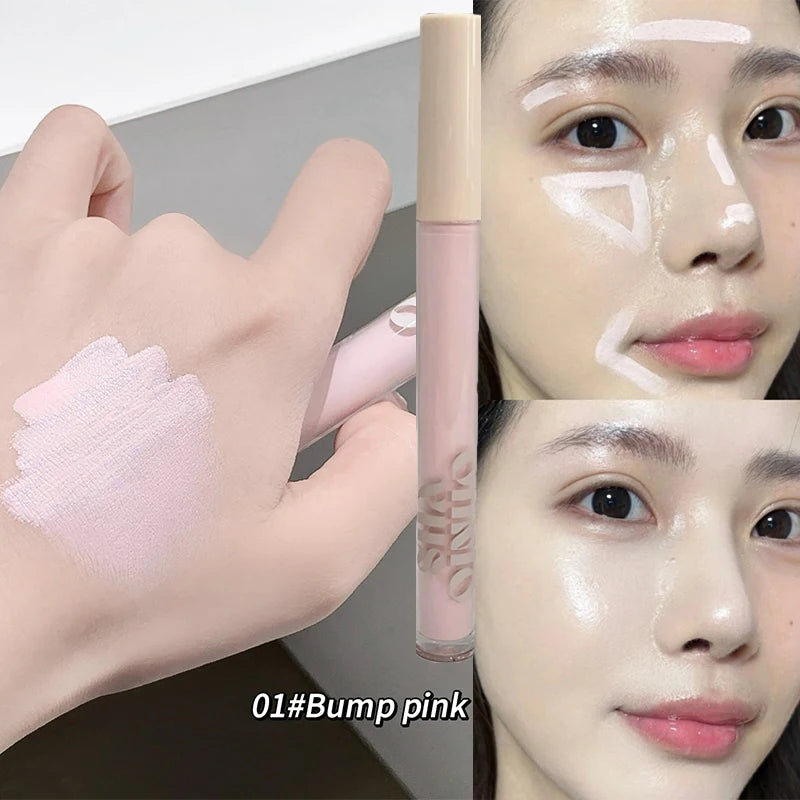 Matte Cement Grey Contouring Stick Liquid Silky Concealer Moisturizing Waterproof Pink Face Brightening Cream Nose Shadow Makeup