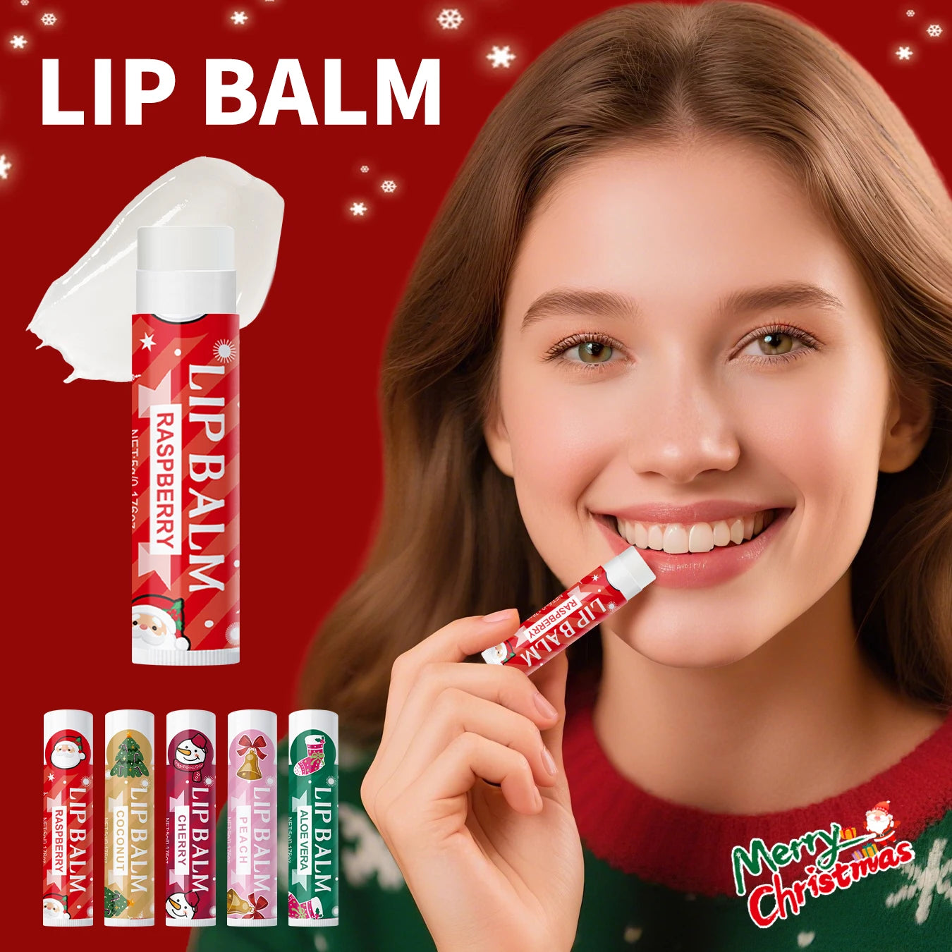 20 pieces/box Christmas lipstick Set Christmas Socks Filler Christmas Gift Long lasting Moisturizing Gloss Non greasy -5 flavors