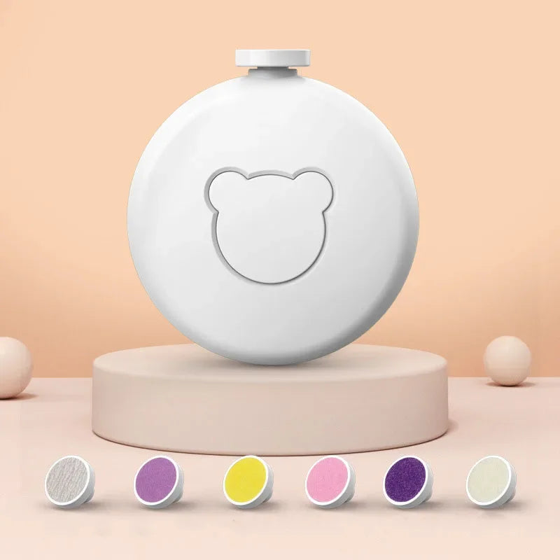 Mother and Newborn Baby Manicure Scissors 6PCS Head Electric Nail Clipper Cutter Children's Fully Automatic Nail Trimmer Grinder