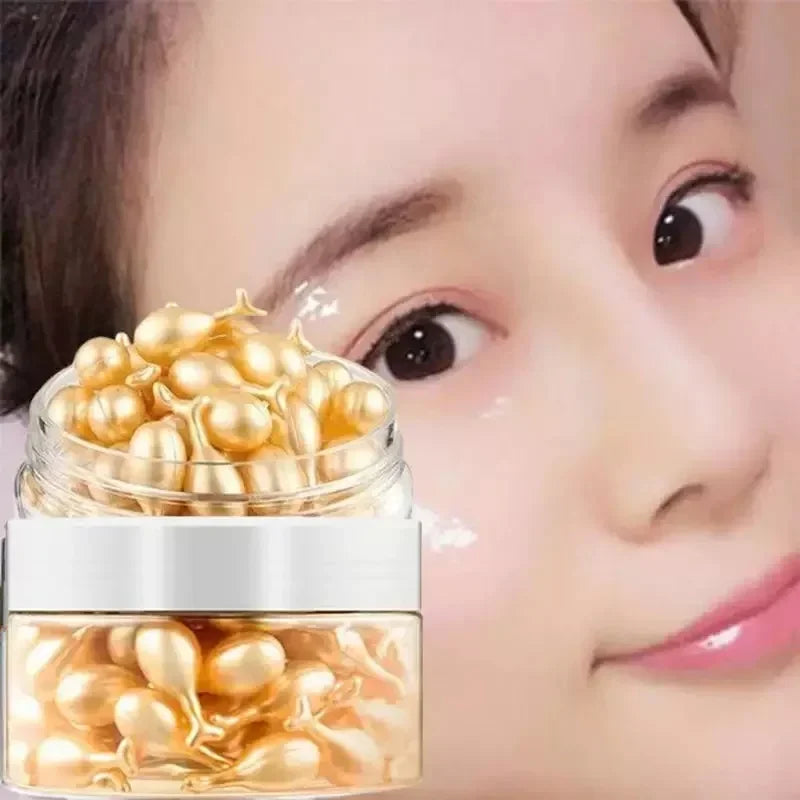 50Pcs Collagen Face Care Capsules Serum Spot Acne Wrinkle Remover Firming Whitening Hyaluronic Acid Essence Skin Care New style - BlissFully