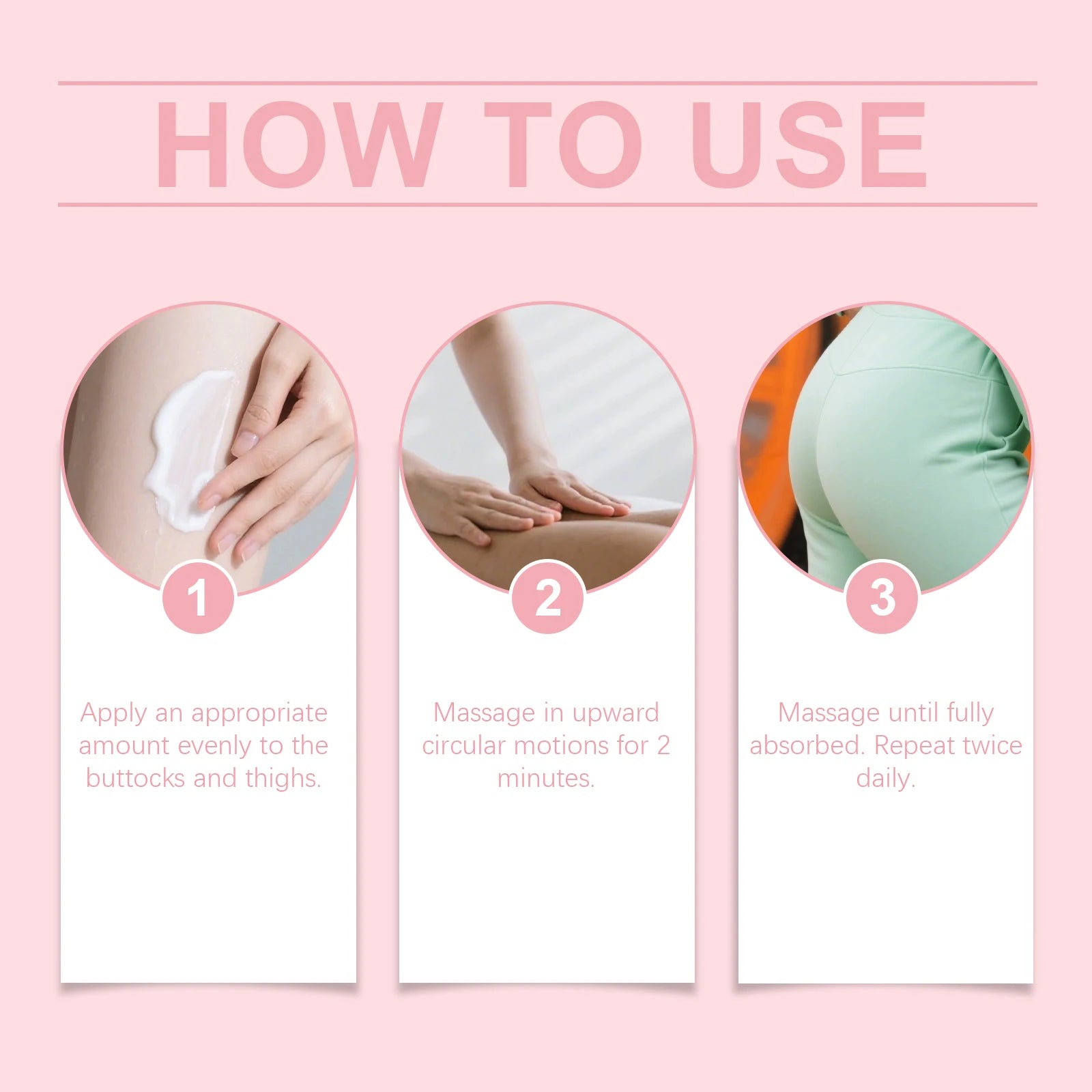 Professional Butt Lifting Cream Firming Hydrating Treatment for Smooth Skin Anti-Cellulite Tightening Collagen Centella Asiatica