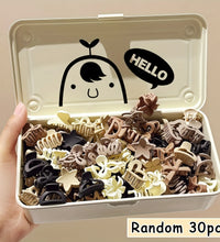 5/10/20/30pcs Beige Mixed Pack Small Clips, Cute Girl Accessories - Perfect for Daily Use, Special Occasions, or Travel Gifts - BlissFully