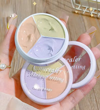 3 Color Concealer Waterproof Long Lasting Foundation Palette Full Coverage Dark Eye Circles Acne Marks Pores Brighten Skin Tone - BlissFully