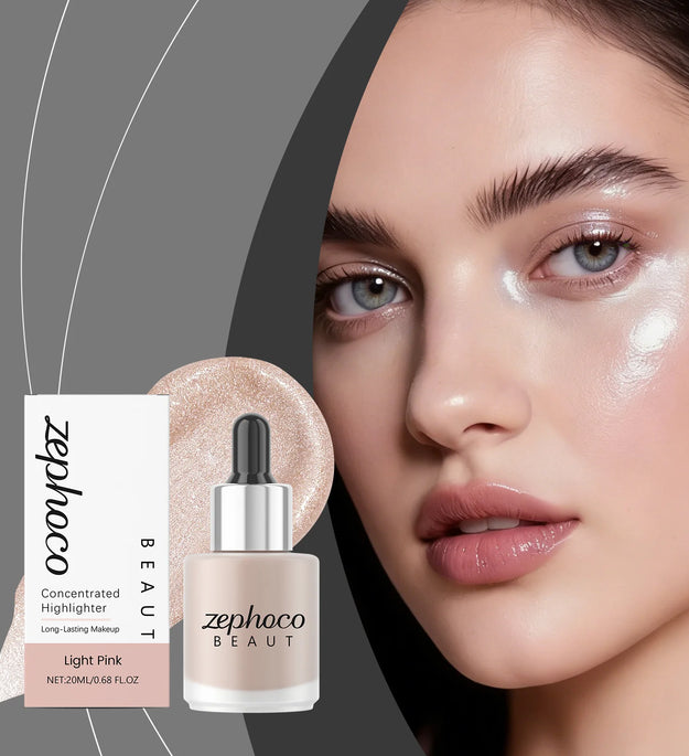 Concentrated Highlighter Liquid Enhance Skin Radiance Refined Makeup Effect Easy Application Suitable Daily Facial Makeup