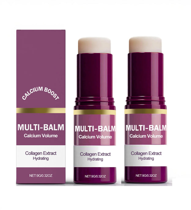 1/2/3PCS Calcium Volume Multi Balm Stick,Collagen Moisturing Stick Face Cream Anti Wrinkle Hydrating For Eyes Neck Face Skincare