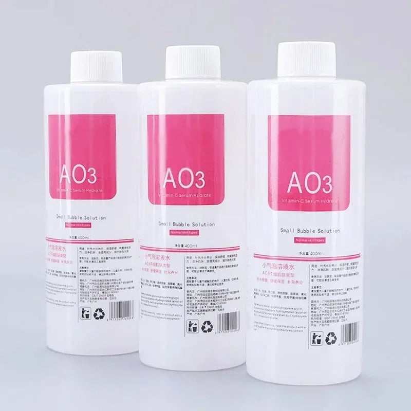 3 Bottle AS1 Hydro Aqua Peel Solution Facial Skin Care Face Serum For Hydra Dermabrasion Small Bubble Machine Skin Deep Cleaning - BlissFully