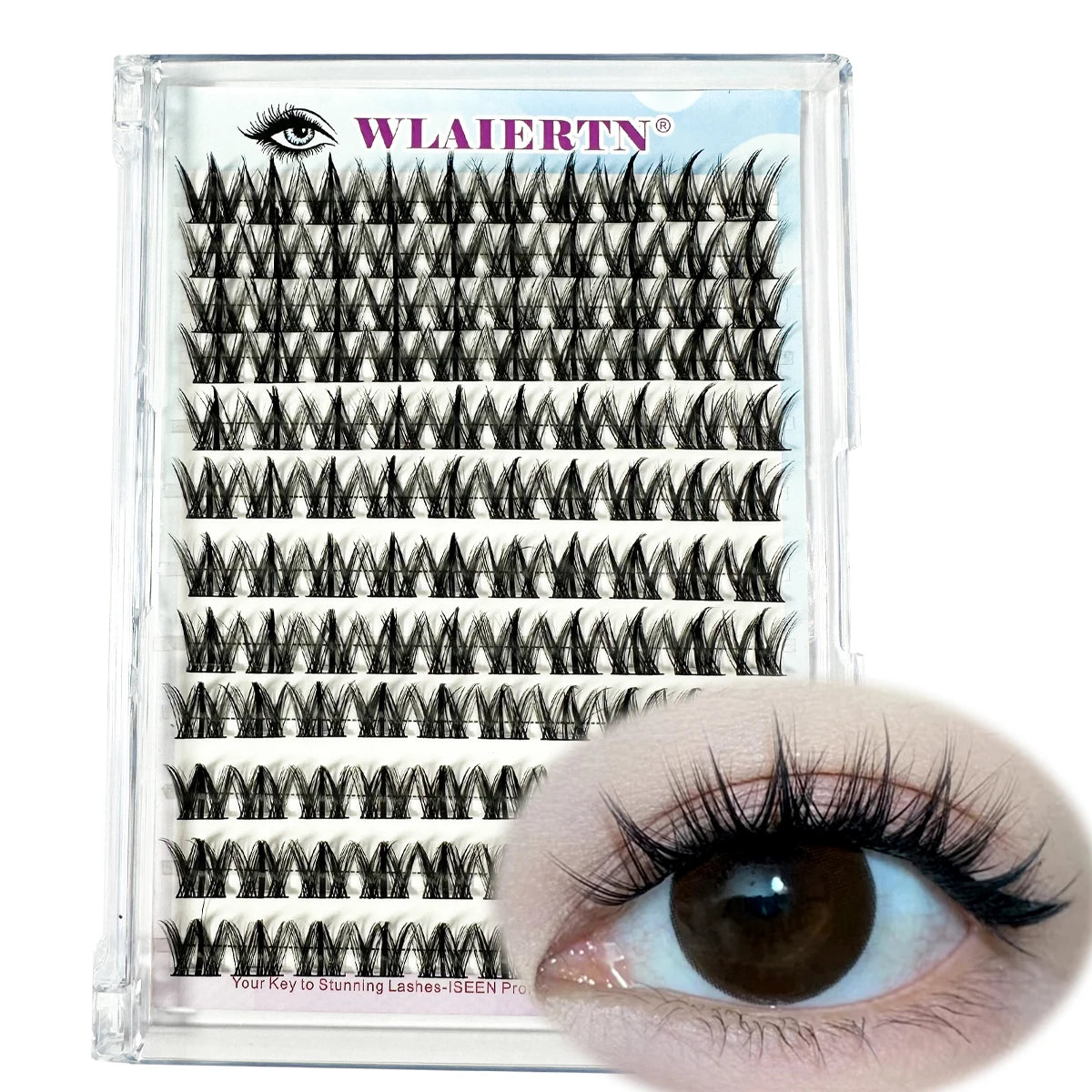 3D DIY Segment False Eyelashes Manga False Eyelash Natural Anime Eyelash Cosplay 3D Spiky Wispy Thick Reusable Cluster Lashes