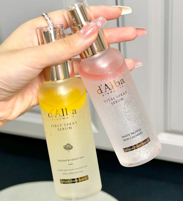 D'Alba White Truffle Aromatic Spray Serum Initial Mist Face Moisturizer Light-weight Soothing PA++++ SPF50+ Sunscreen Skin Care - BlissFully