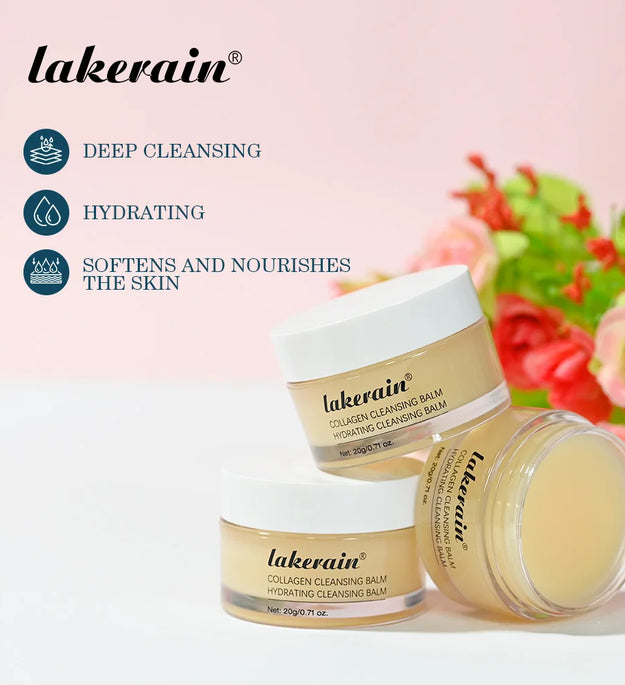 Original Collagen Cleansing Balm Nourishing Cream Makeup Remover Mild Non-irritating Moisturizing Non-greasy Cleansing Balm
